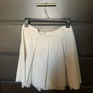 Pleather pleated skirt